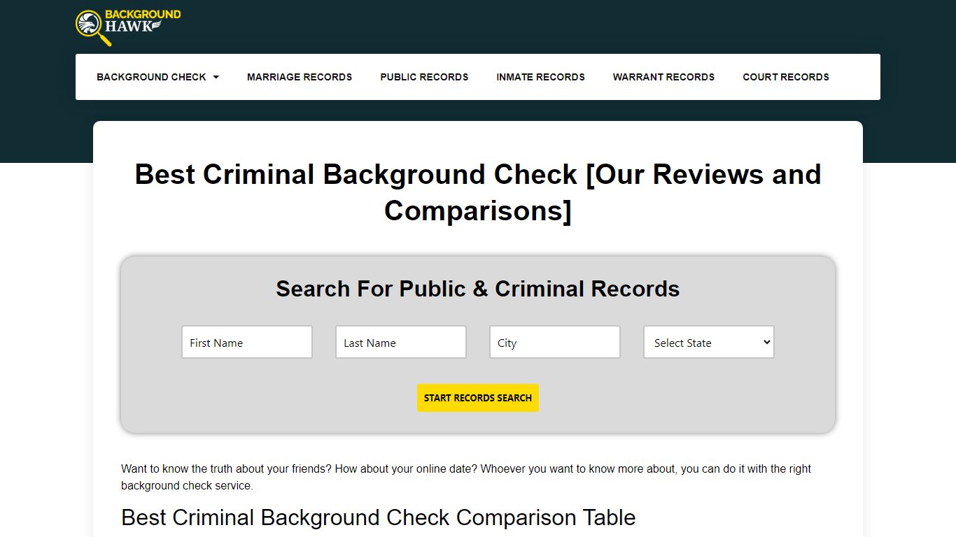 Best Criminal Background Check [Our Reviews and Comparisons]