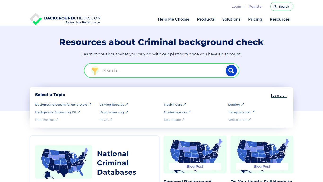 Criminal background check